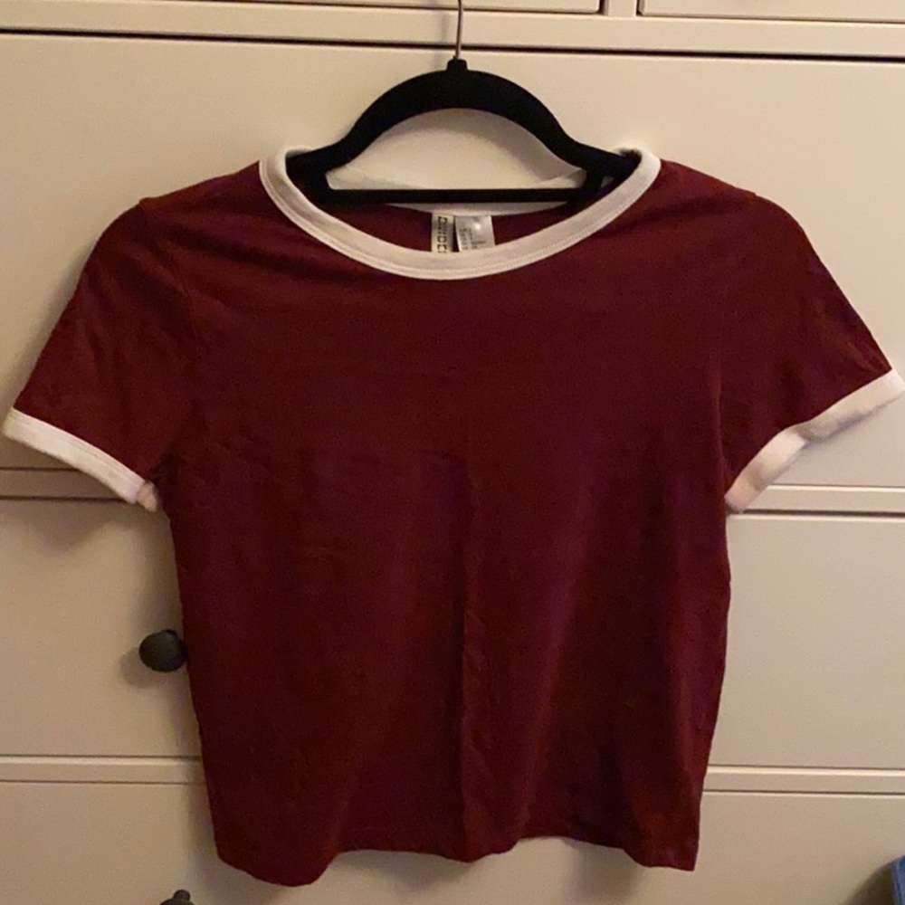 Maroon H&M shirt